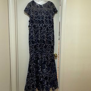 David Meister Midnight-Blue Mother of the Bride Evening Gown, Size 18